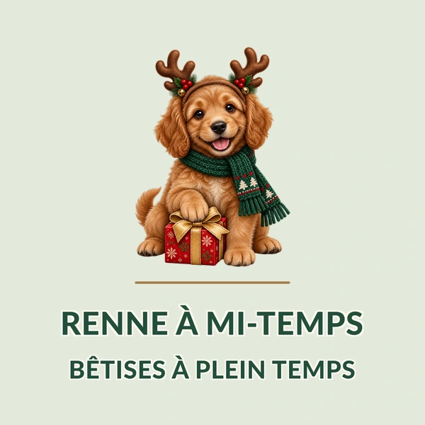Renne à mi-temps · Chien